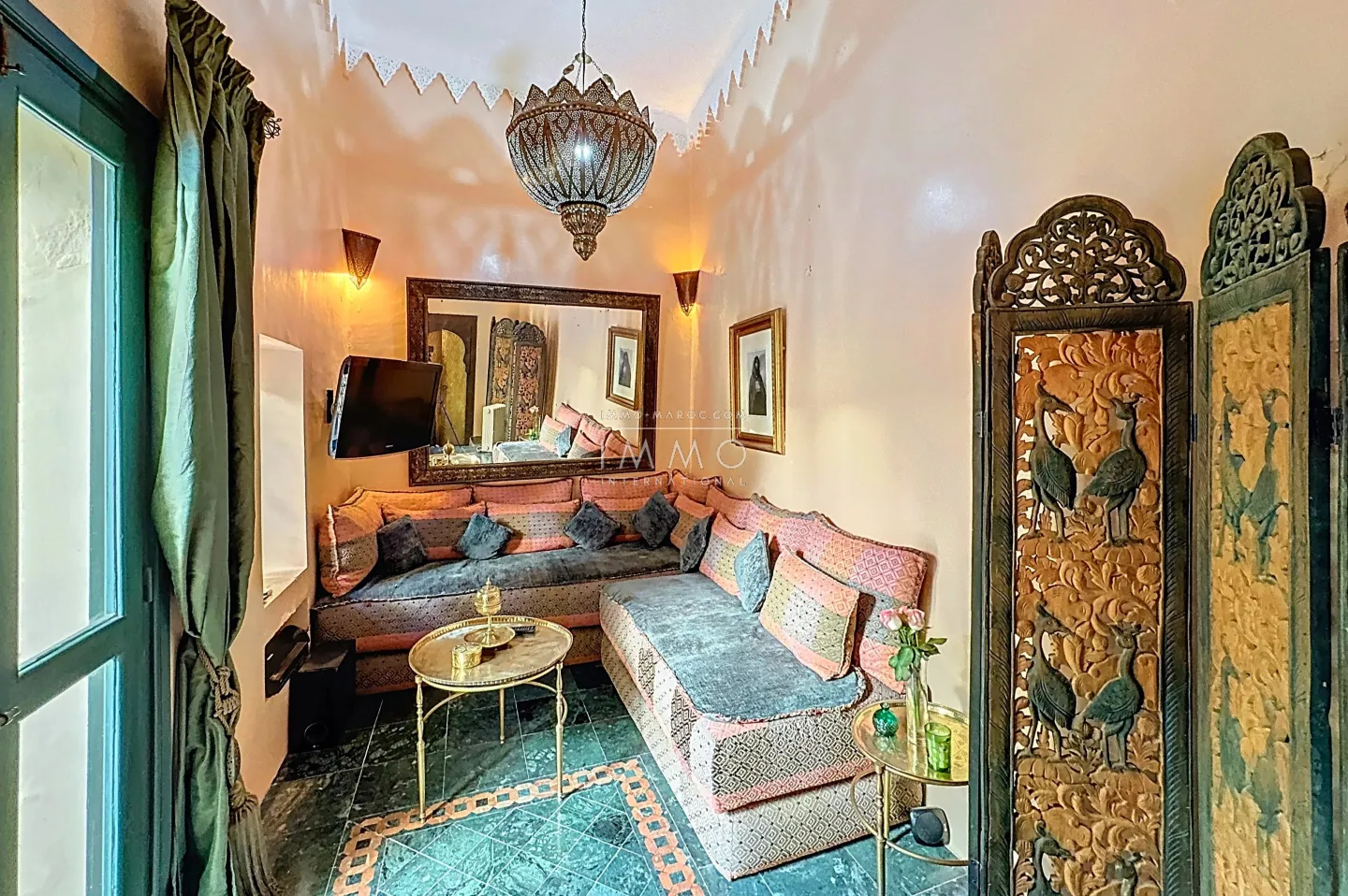 Exceptional riad in marrakech - medina sidi ben slimane, swimming pool, 4 suites, terrace overlooking the atlas mountains