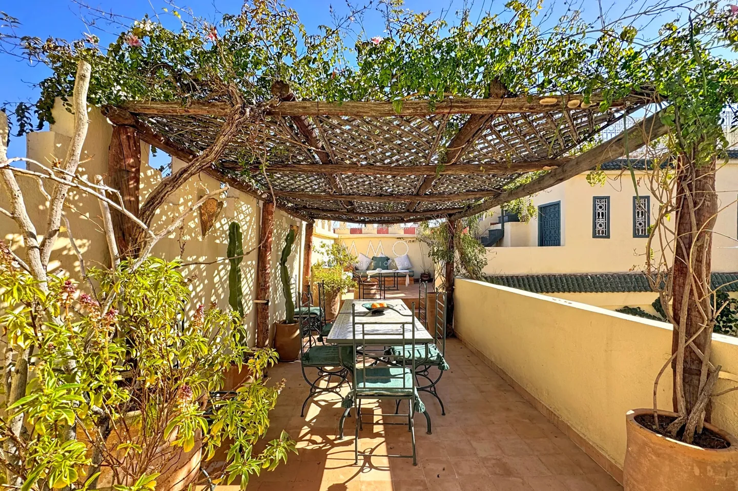 Exceptional riad in marrakech - medina sidi ben slimane, swimming pool, 4 suites, terrace overlooking the atlas mountains