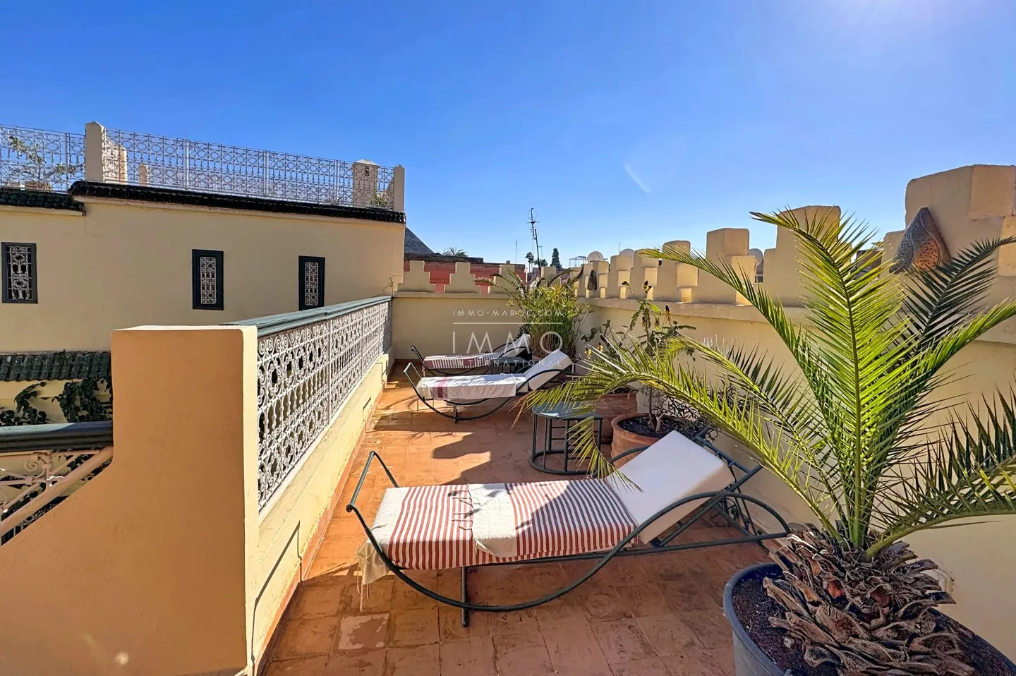 Exceptional riad in marrakech - medina sidi ben slimane, swimming pool, 4 suites, terrace overlooking the atlas mountains