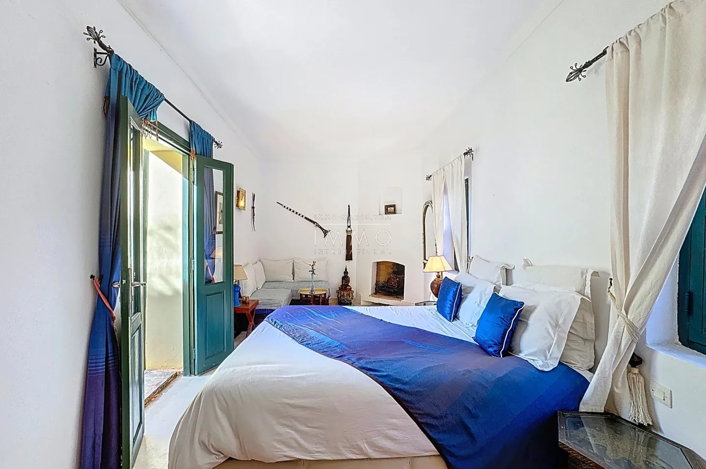 Exceptional riad in marrakech - medina sidi ben slimane, swimming pool, 4 suites, terrace overlooking the atlas mountains