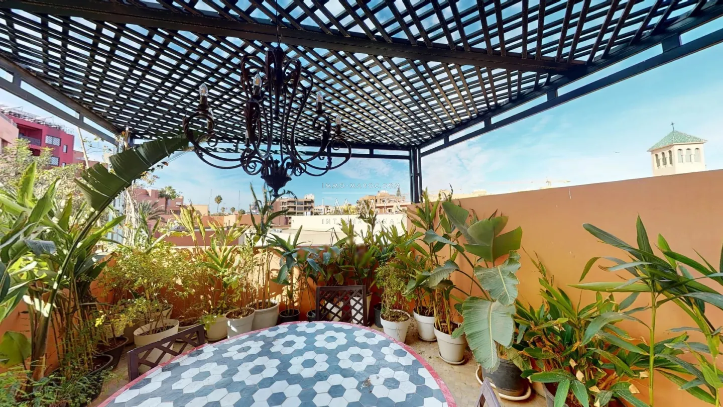 Appartement haut standing – angle hivernage / guéliz – 144 m² – terrasse vue Église - Photo 1