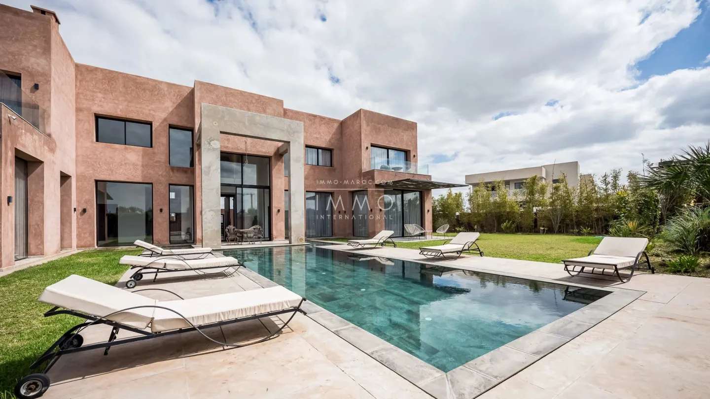 À vendre – villa de luxe meublee avec vue sur le golf amelkis - Photo 1