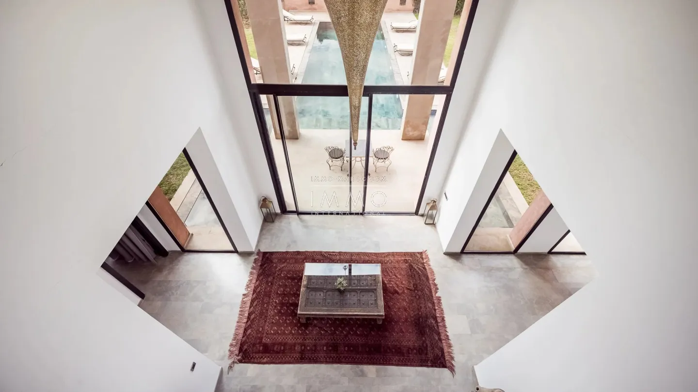 À vendre – villa de luxe meublee avec vue sur le golf amelkis - Photo 45