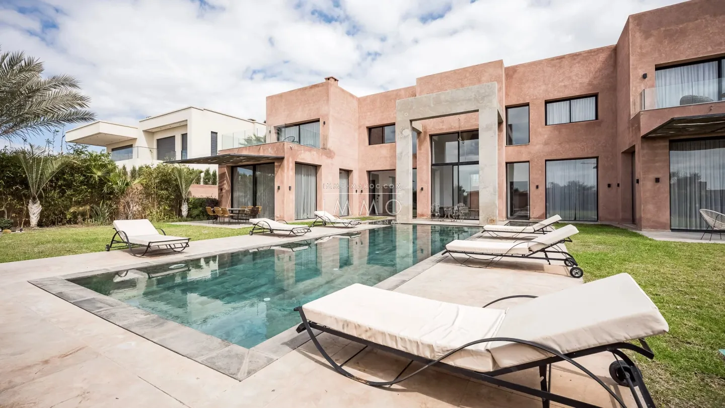 À vendre – villa de luxe meublee avec vue sur le golf amelkis - Photo 49
