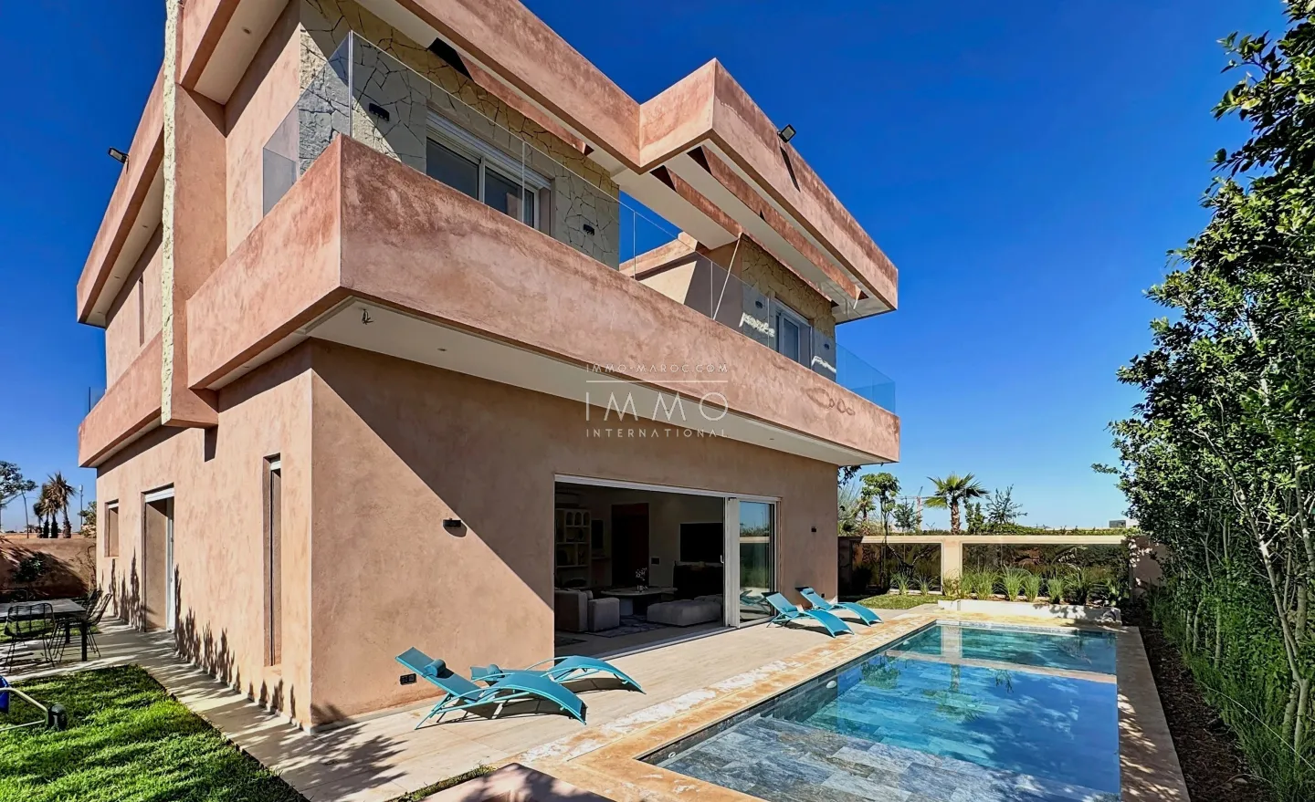 Superbe villa moderne a vendre sur le golf d’amelkis, marrakech - Photo 3