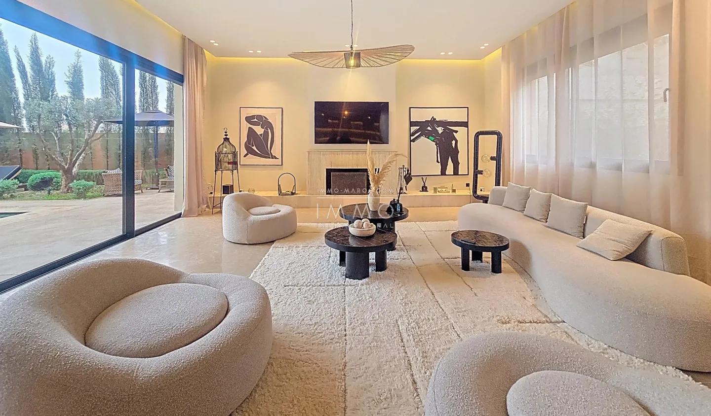 Élegante villa contemporaine 4 chambres – golf de noria, marrakech - Photo 4