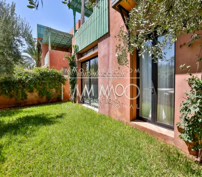 Appartement rez de jardin avec piscine à Marrakech 