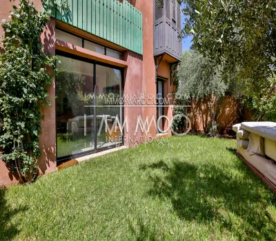 Appartement rez de jardin avec piscine à Marrakech 