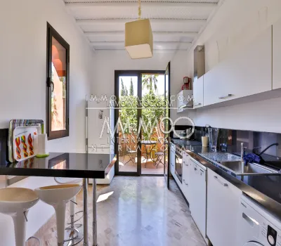Appartement rez de jardin avec piscine à Marrakech 