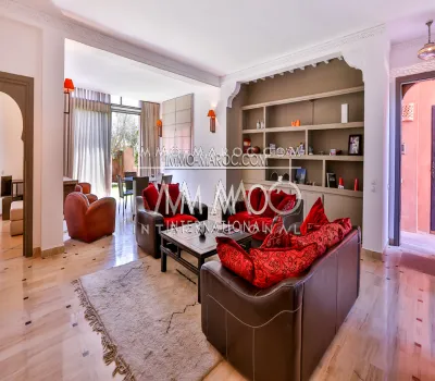 Appartement rez de jardin avec piscine à Marrakech 