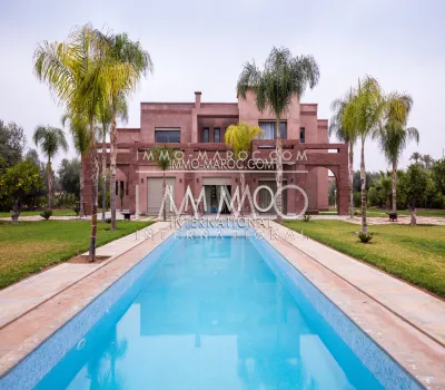 Contemporary villa rental Marrakech Palmeraie Circuit Palmeraie