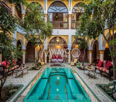 riad Moroccan refined luxury guest house Marrakech less than 10 minutes from the place Mouassine