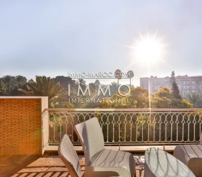 Luxury apartment with terrace and beautiful garden view