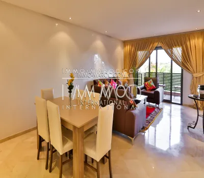 Contemporary apartment rental with swimming pool in winter Marrakech