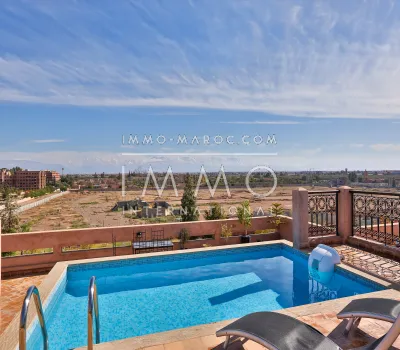 Contemporary apartment rental with swimming pool in winter Marrakech