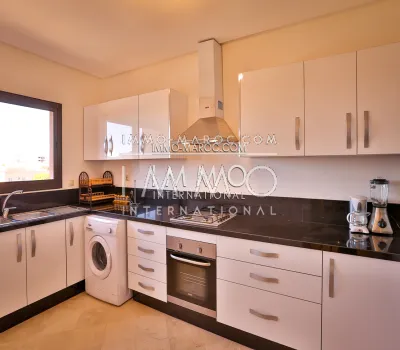 Contemporary apartment rental with swimming pool in winter Marrakech