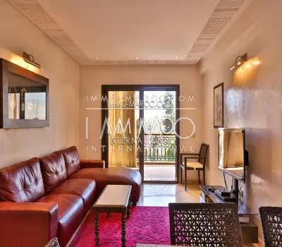 Contemporary apartment rental with swimming pool in winter Marrakech