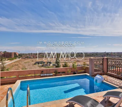 Contemporary apartment rental with swimming pool in winter Marrakech