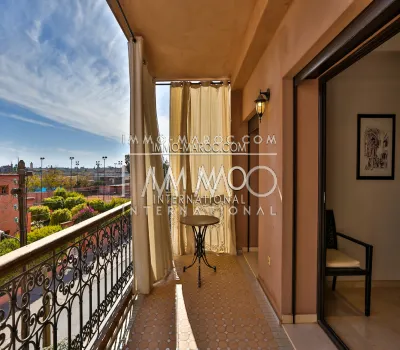 Contemporary apartment rental with swimming pool in winter Marrakech