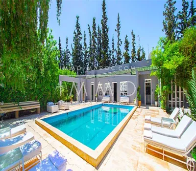 Villa for rent Contemporary Marrakech Exterior Road Ourika