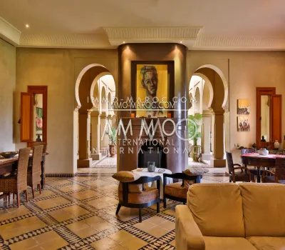 Villa for sale Moroccan refined Marrakech Outside Road Ourika