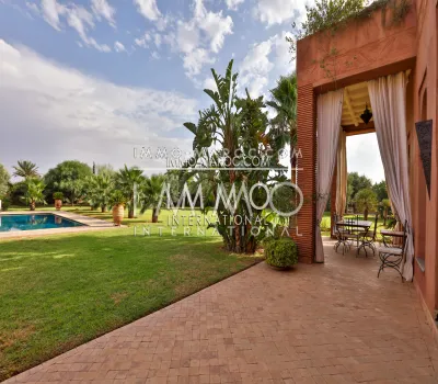 House for sale Moroccan refined luxury Marrakech Exterior Road Ourika