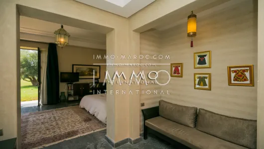 Purchase luxury villa Moroccan refined Marrakech Exterior Road Ourika