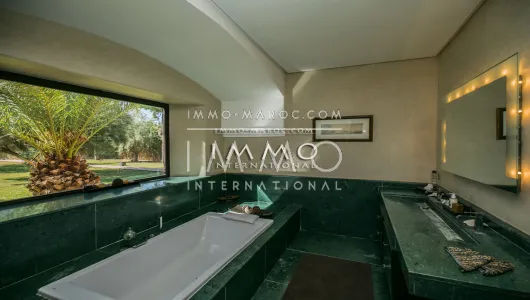 villa sale Moroccan clean luxury Marrakech Exterior Road Ourika