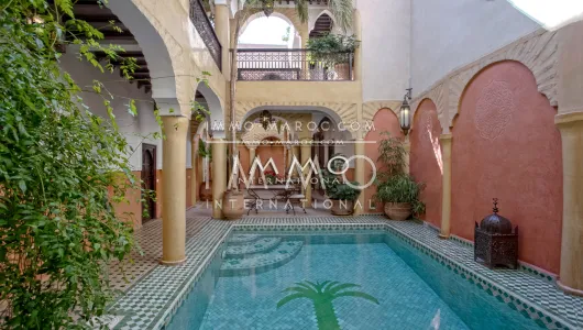 ryad immobilier luxe à vendre marrakech Maison d'hôtes Marrakech Place Jamaa El Fna Dabachi