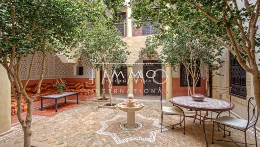 Vente riad haut de gamme Maison d'hôtes Marrakech Place Jamaa El Fna Dabachi