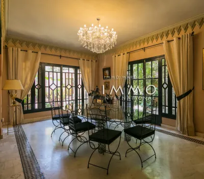 villa vente Marocain épuré Marrakech Golfs Amelkis