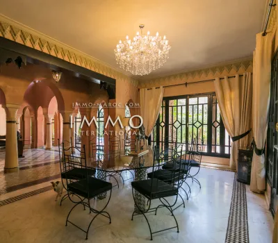 Vente villa Marocain épuré Marrakech Golfs Amelkis