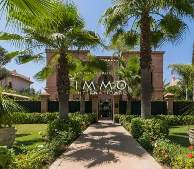 Achat villa Marocain épuré Marrakech Golfs Amelkis