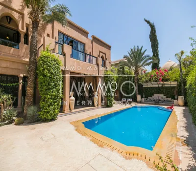 Vente villa Marocain épuré Marrakech Golfs Amelkis