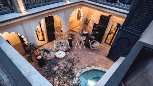 achat riad Marocain épuré haut de gamme Marrakech