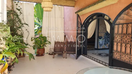 Location villa Marocain épuré Marrakech Extérieur Route Ourika