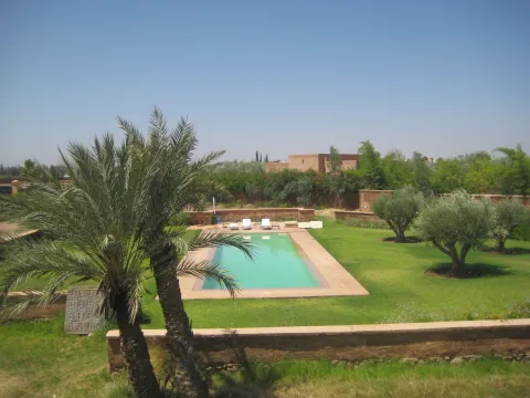 sleek Moroccan villa rental Marrakech Exterior Route Ourika